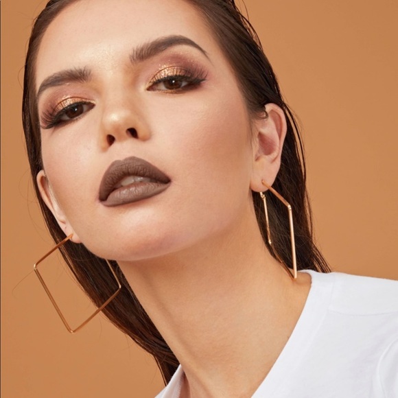 Square Hoop Earrings - Picture 2 of 2